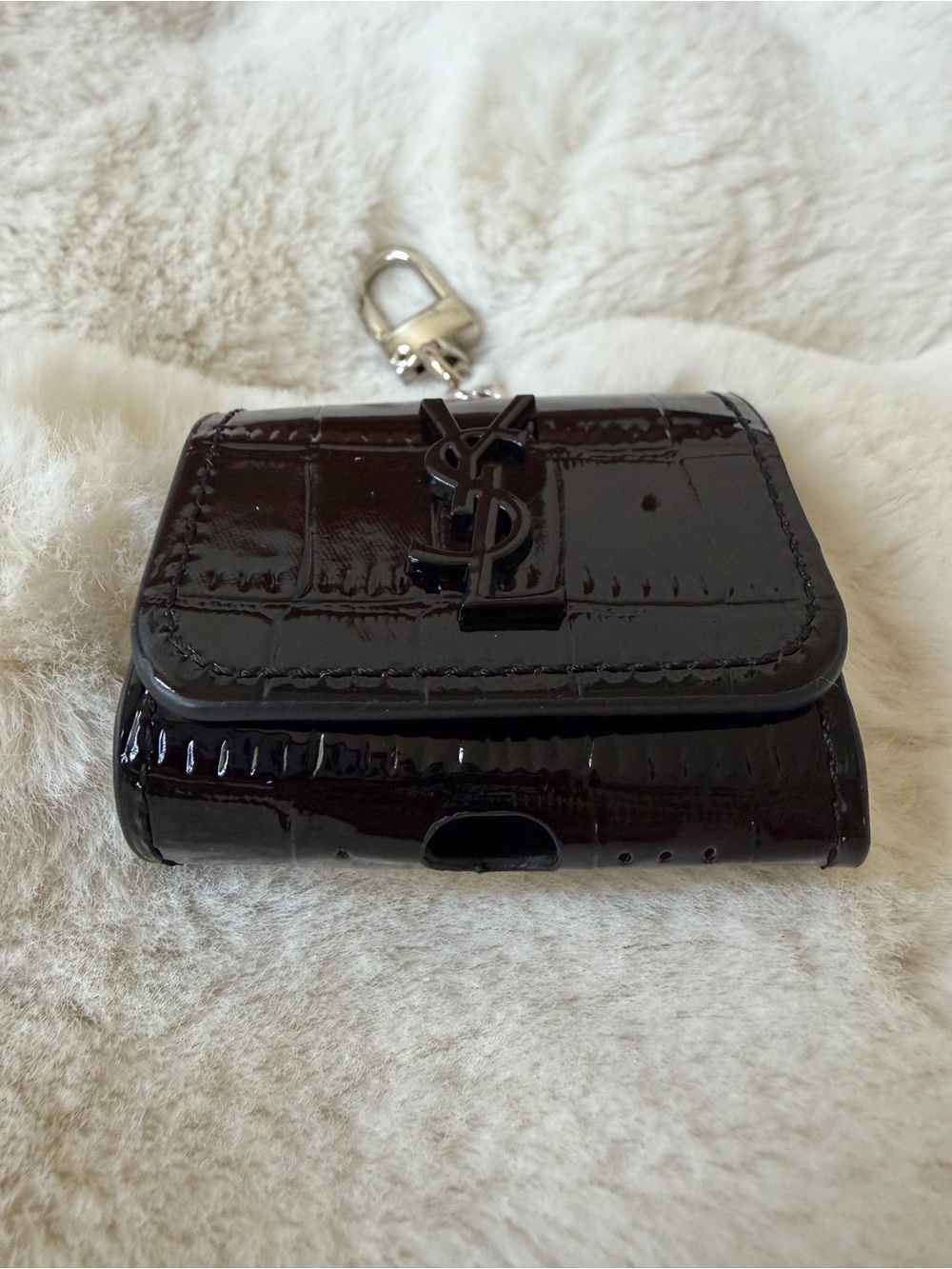 YSL  monogram AirPod case
